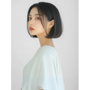 【feliceMICHI平田雅美】丸みボブ ダークアッシュ