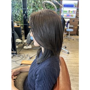 マロングレージュ×レイヤーカット