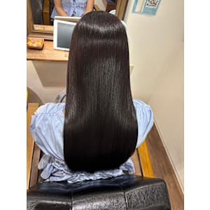 美髪矯正【手で乾かしただけ】