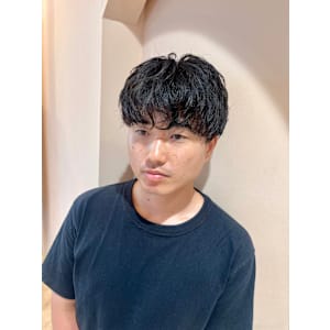 メンズパーマ風マッシュ