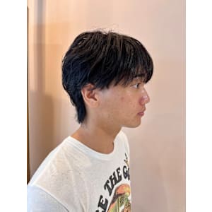 メンズ毛流れマッシュ