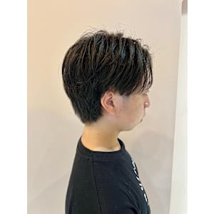 毛流れセンターパート