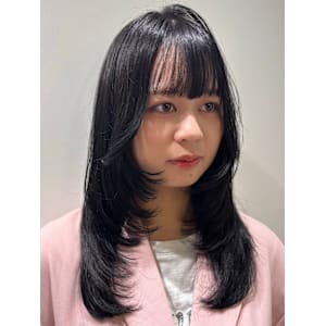 韓国風レイヤーカット/レイヤーカット/ロングレイヤー