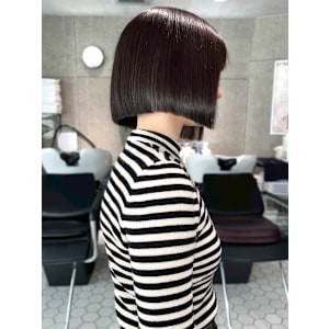 【feliceMICHI 別曽 遥也】ダークグレージュ 艶髪