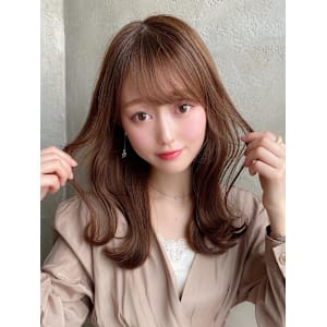 大人かわいいくびれヘアセミロング × ミルクティーベージュ - AFLOAT/L 錦糸町【アフロートエル】【アフロートエル キンシチョウ】掲載中