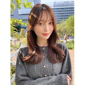 30代40代人気！後れ毛がかわいいくびれヘアシャギーレイヤー