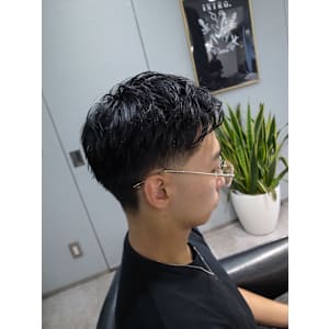 バーバーナチュラルマレットテーパーフェード/渋谷/代々木