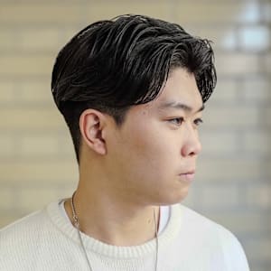 メンズ センターパート