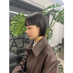 ワイドバンク×ぱつっとボブ