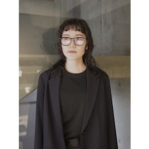 【田中結】眉上バング　ポイントパーマ　ニュアンスパーマ