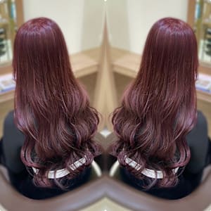 ゆるふわコテ巻きスタイル／カシスピンク - Ash 津田沼店【アッシュ ツダヌマテン】掲載中