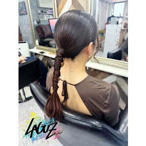 【ヘアセット】タイト編みほうきヘア /茅ヶ崎ヘアセット/早朝