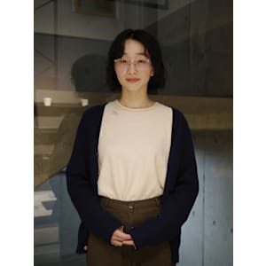 【田中結】ボブ　ラフウェーブパーマ