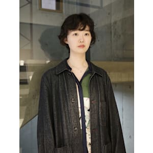 【田中結】ショート　ニュアンスパーマ