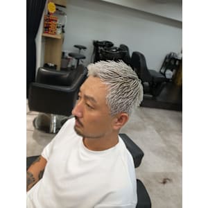 バーバーハイトーンスパイキーフェザーアップ/渋谷/代々木