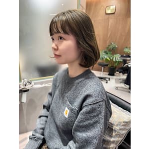 ゆるボブ/オリーブベージュ