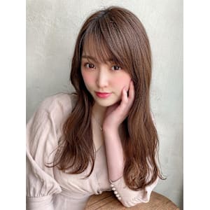 大人かわいいくびれヘアセミロング × ミルクティーベージュ - AFLOAT/L 錦糸町【アフロートエル】【アフロートエル キンシチョウ】掲載中