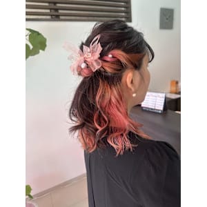ハーフアップ　お呼ばれヘアー - crop-es茅ヶ崎【クロップエスチガサキ】掲載中