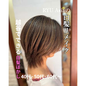 半年後も白髪が気にならない！【地毛ハイライト】 - hair fix RYU Asia 越谷店【ヘアーフィックスリュウアジア コシガヤテン】掲載中