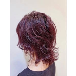 ウルフ×パープルレッドカラー