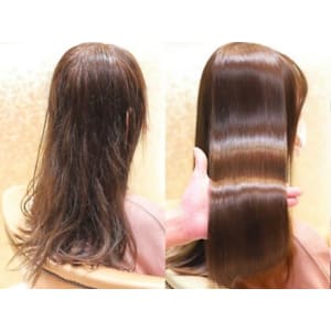 縮毛矯正ツヤツヤストレート髪質改善前髪なし前髪あり表参道 - GRAND【グランド】掲載中
