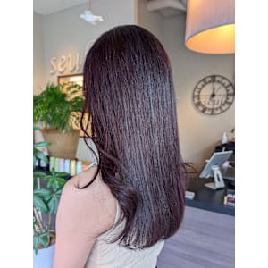 色持ちがいい！！暗めの水光肌カラー