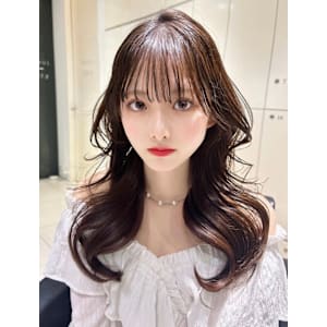 イメチェン髪質改善美髪韓国風巻き前髪顔周りヘア