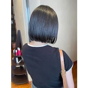 【かな】丸みのある長めのボブ