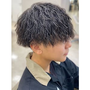 銀座メンズパーマ波巻きシャドウパーマツイストスパイラル無造作