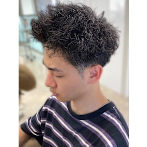銀座メンズパーマ波巻きシャドウパーマツイストスパイラル無造作
