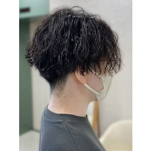 銀座メンズパーマ波巻きシャドウパーマツイストスパイラル無造作