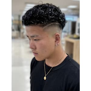 銀座メンズパーマ波巻きシャドウパーマツイストスパイラル無造作