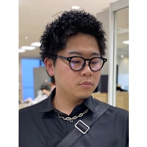 銀座メンズパーマ波巻きシャドウパーマツイストスパイラル無造作