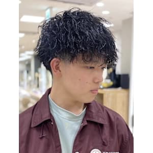 銀座メンズパーマ波巻きシャドウパーマツイストスパイラル無造作