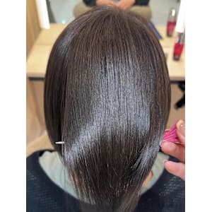 透明感カラー/ブリーチなしWカラー/髪質改善/伊勢原