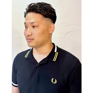フェードカット オールバック メンズパーマ ツーブロック