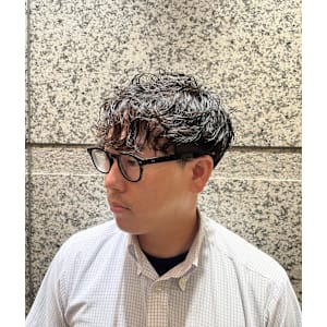 銀座　理容室　ビジネスパーマ　ナチュラルパーマ