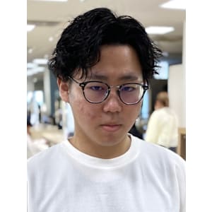 銀座メンズパーマ波巻きシャドウパーマツイストスパイラル無造作