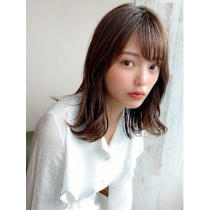 30代シースルーぱっつん前髪で可愛いくびれヘア結べるボブ