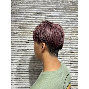 メンズパーマツイストスパイラル×韓国風マッシュ束感