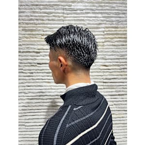 夏メンズツーブロック◎爽やか束感ショート刈上げ