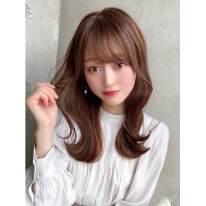 暗髪でも出せるこなれ感フェイスレイヤー×ナチュラルセミロング - AFLOAT/L 錦糸町【アフロートエル】【アフロートエル キンシチョウ】掲載中