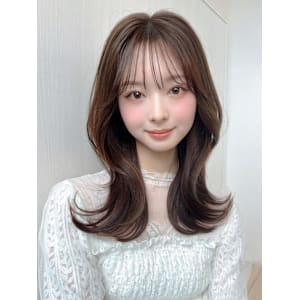 暗髪でも出せるこなれ感フェイスレイヤー×ナチュラルセミロング - AFLOAT/L 錦糸町【アフロートエル】【アフロートエル キンシチョウ】掲載中