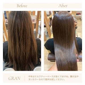 お客様髪質改善データ1910（ミルクティーベージュ）