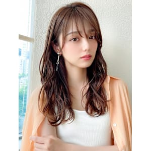 暗髪でも出せるこなれ感フェイスレイヤー×ナチュラルセミロング - AFLOAT/L 錦糸町【アフロートエル】【アフロートエル キンシチョウ】掲載中