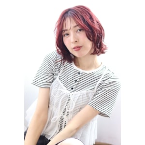 20代30代40代無造作ボブピンクベージュ