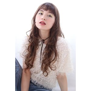 【海外風大きめカール】ロングパーマ