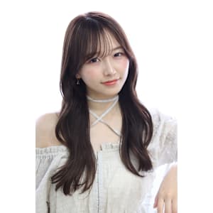 20代30代○ロング毛先レイヤー○透明感カラー○巻き髪
