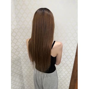 ベージュブラウンロング