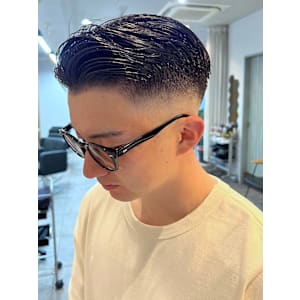 爽やか七三ショート